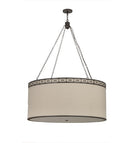 Meyda 48"W Cilindro Circle X Textrene Pendant'150294