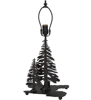 Meyda 14"H Tall Pines Double Lit Table Base '151430