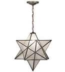 Meyda 24"W Moravian Star Clear Seeded Pendant '15151