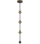 Meyda 5"W Fleur-de-lis Pendant Hardware '151520