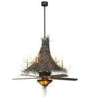 Meyda 68" Wide Twigs W/Fan Light Chandel-Air '15179