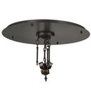 Meyda 24"W Timeless Bronze 3 LT Flushmount Hardware '151850