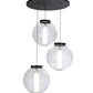Meyda 34"w Bola Cilindro 3 Lt Cascading Pendant - 152074