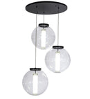 Meyda 34"w Bola Cilindro 3 Lt Cascading Pendant - 152074