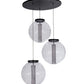 Meyda 34"w Bola Cilindro 3 Lt Cascading Pendant - 152074