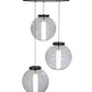 Meyda 34"w Bola Cilindro 3 Lt Cascading Pendant - 152074