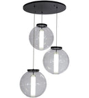 Meyda 34"w Bola Cilindro 3 Lt Cascading Pendant - 152074
