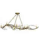 Meyda 57"L Winter Solstice 8 LT Oblong Chandelier '152375