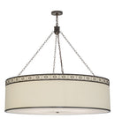 Meyda 54"w Cilindro Circle X Textrene Led Pendant - 152581