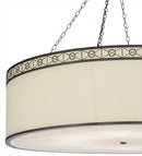 Meyda 54"w Cilindro Circle X Textrene Led Pendant - 152581