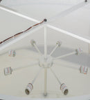 Meyda 54"w Cilindro Circle X Textrene Led Pendant - 152581