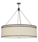 Meyda 54"w Cilindro Circle X Textrene Led Pendant - 152581