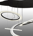 Meyda  84"w Anillo Tilt Led Cascading Pendant - 152833