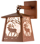 Meyda 7" Wide Elk at Dawn Hanging Wall Sconce '15312