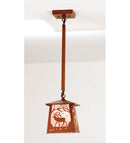 Meyda 7.25"Sq Elk at Dawn Mini Pendant