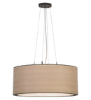 Meyda 24"W Cilindro White Oak Veneer Pendant '153283