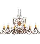 Meyda 48"L Christabel 6 LT Oblong Chandelier '154211