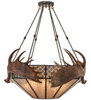 Meyda 54"W Antlers Moose Inverted Pendant- 154279