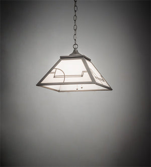 Meyda 16" Square Revival Deco Pendant '15522