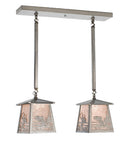 Meyda 24"L Fly Fishing Creek Bass 2 LT Island Pendant '15667