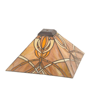 Meyda 13" Square Glasgow Bungalow Shade '156822