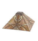 Meyda 13" Square Glasgow Bungalow Shade '156822