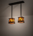 Meyda 24" Long Bear at Dawn 2 Light Island Pendant '15744