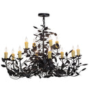 Meyda 42" Wide Pear Leaf 12 Light Chandelier '157544