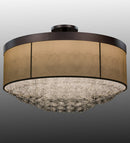 Meyda 72"W Cilindro Bulle Semi-Flushmount '158190