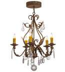 Meyda  24"W French Elegance 5 LT Chandelier- 159601