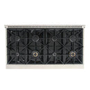 Kucht Signature 48" Pro-Style Dual Fuel Range in Black Oven Door & Gold KDF482-K-GOLD