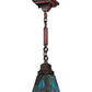 Meyda 5"Sq Mackintosh Leaf Mini Pendant '16080