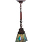 Meyda 5"Sq Mackintosh Leaf Mini Pendant '16080