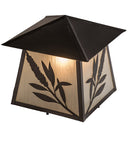 Meyda 16"sq Stillwater Willow Branch Post Mount- 160868