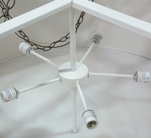 Meyda 48"w Cilindro Circle X Textrene Pendant - 161031