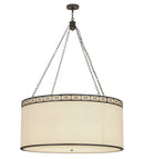 Meyda 48"w Cilindro Circle X Textrene Pendant - 161031
