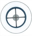 Meyda 30"w Cilindro Textrene Pendant- 161668