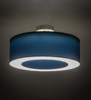 Meyda 30"W Cilindro Textrene Pendant '161670