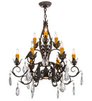 Meyda 26"w New Country French 9 Lt Chandelier- 162815
