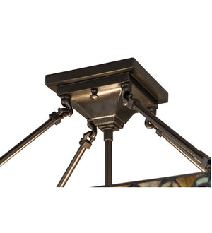 Meyda 16"H Oil Rubbed Bronze 2 LT Semi-Flushmount Hardware '163230