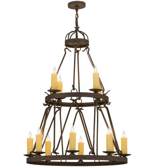 Meyda 36" Wide Lakeshore 12 Light Two Tier Chandelier '163692