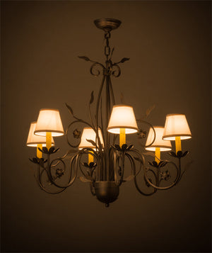 Meyda 31" Wide Bordeaux 6 Light Chandelier '165072
