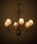 Meyda 31" Wide Bordeaux 6 Light Chandelier '165072