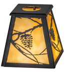 Meyda 5"Sq Whispering Pines Shade '165422