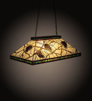 Meyda 39"L Pinecone Mission Oblong Pendant '16689