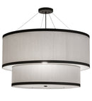 Meyda 36"W Cilindro 2 Tier Textrene Pendant 167053