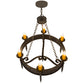 Meyda 36"W Calandra 6 LT Chandelier '167203