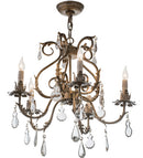 Meyda 24"W Chantilly 5 LT Chandelier- 167681