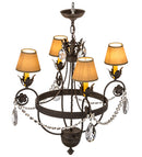 Meyda 26"W Antonia 4 LT Chandelier- 167827