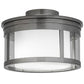 Meyda 15"w Cilindro Campbell Flushmount- 167935